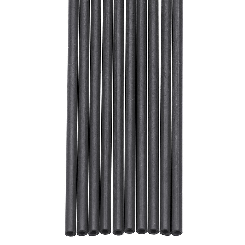 10Pcs/Set 400mm Round Carbon Fiber Tube Pure Carbon Hollow Pipe Roll Wrapped Matt Surface for RC Airplane DIY Tool