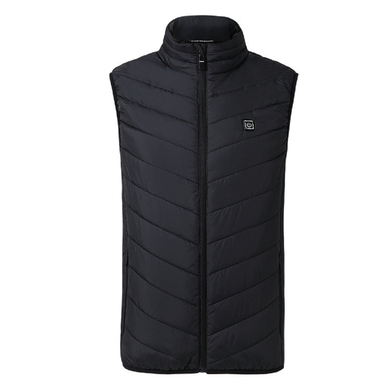 5V USB Electric Vest Heated Jacket Thermal Warm Neck + Back Pad Winter Body Warmer Cloth