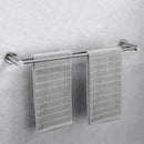 Higold Double Pole Towel Holder Toilet Paper Container Waterproof Stainless Steel Bathroom Storage Set