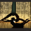 6Mx3M AC220V EU Plug LED Curtain String Light Organza Backdrop for Weddings Birthday Party Events Display