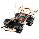 Electric Wooden Racing Car Assembly DIY Model Kit Educational Teaching Toys