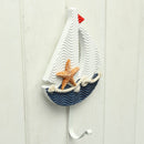 Mediterranean Style Pothook Nautical Hat Clothes Home Wall Hooks Hangers Hanging Decoration