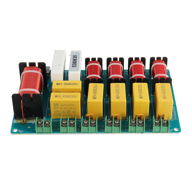Professional Speaker Frequency Divider Card Four High One Low Five Way Crossover DIY Upgrade Tool 6501 For KTV Stage