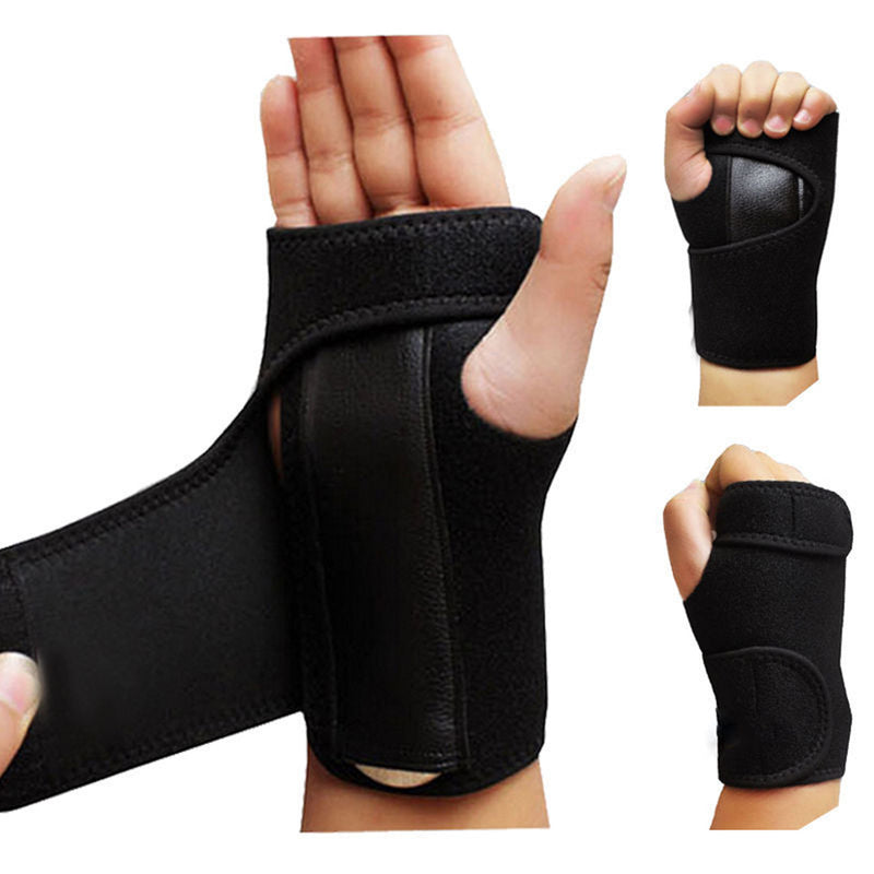 AOLIKES Sports Wrist Palm Brace Wrap Sprain Injury Hand Support Protector With Aluminum Plate