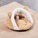Pet Cat Dog Nest Bed Puppy Soft Warm Cave House Winter Sleeping Bag Mat Pad