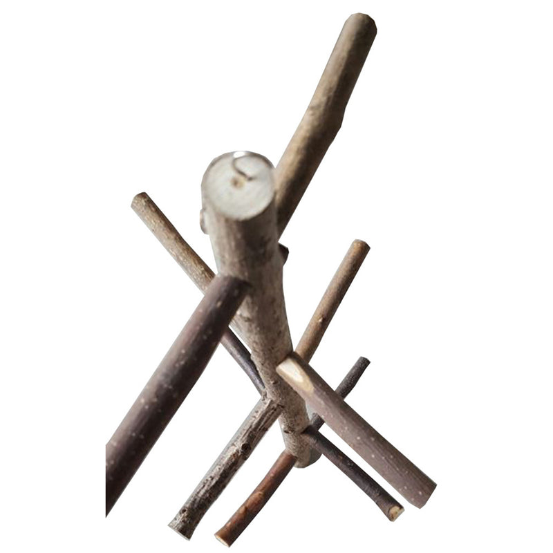 Wood Stairs Swing Pet Perch Play Toys Rotating Hanging For Bird Parrot Macaw