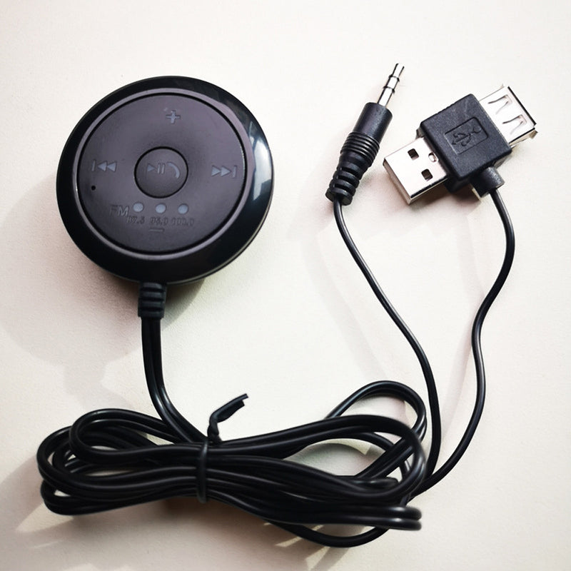 Bakeey Wireless bluetooth 5.0 3.5mm AUX Music Receiver LED Indicator Adapter Support U Disk MP3 Player FM Transmitter