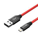 BlitzWolf AmpCore Turbo BW-MF10 2.4A Braided Lightning Charging Data Cable 6ft with MFI for iPhone 8 Plus X