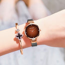 DOM G-1292 Casual Women Watch Waterproof Starry Sky Dial Super Slim Quartz Watch