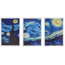 3Pcs Starry Night Waterproof Picture Canvas Paint Wall Art Poster Home Decorations