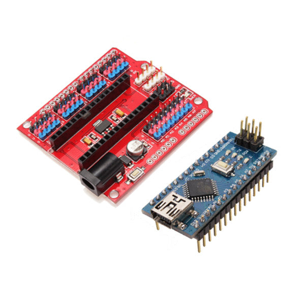 Funduino Nano Expansion Board + ATmega328P Nano V3 Improved Version For