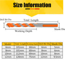 5Pcs 6/8/10/12mm Triangular-overlord Handle Multifunctional Auger Drill Bits For Tile Glass Wall Wood