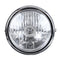6 Inch H4 Metal Motorcycle Headlight Hi-Lo Beam Headlamp Cafe Racer Halogen Bulb Universal