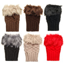 5V USB Heated Gloves Warmer Hands Knitting Fingerless Electric Office Winter Motorcycle