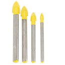 6/8/10/12mm Triangle Drill Bit 6-12mm Glass Ceramic Marble V-Carbide Tip Drill Bit