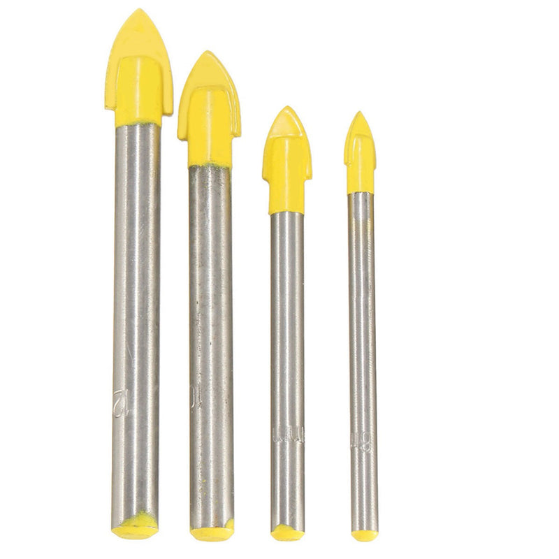 6/8/10/12mm Triangle Drill Bit 6-12mm Glass Ceramic Marble V-Carbide Tip Drill Bit