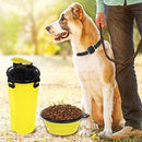 2 In 1 Pet Dog Food Water Bottle Portable Dog Travel Water Bottle With Dog Bowl