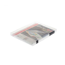 Transparent A4 paper folder Magazine office information storage box Dust-proof and moisture-proof full-sealed double buckle Desktop Organizer