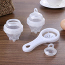 7Pcs / Set Hard Boil Egg Cooker 6 Boilor Without Shells With Bonus Egg White Separator Eggs Boiler