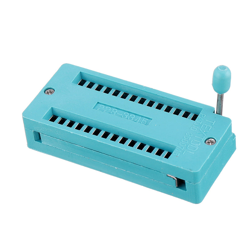 2pcs IC Lock Seat Zif Socket Test Universal zif Sockets 28Pin Wide