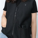 M/L/XL Electric Heated Vest USB Thermostatic Winter Intelligent Warm Sleeveless 65C