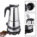 220V 500W 450ml Portable Coffee Espresso Pot Maker & Electric Stove Home Kitchen Tools