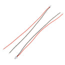 Excellway 100Pcs Mini Micro JST 1.0mm SH 2-Pin Connector Plug With Wires Cables 150mm