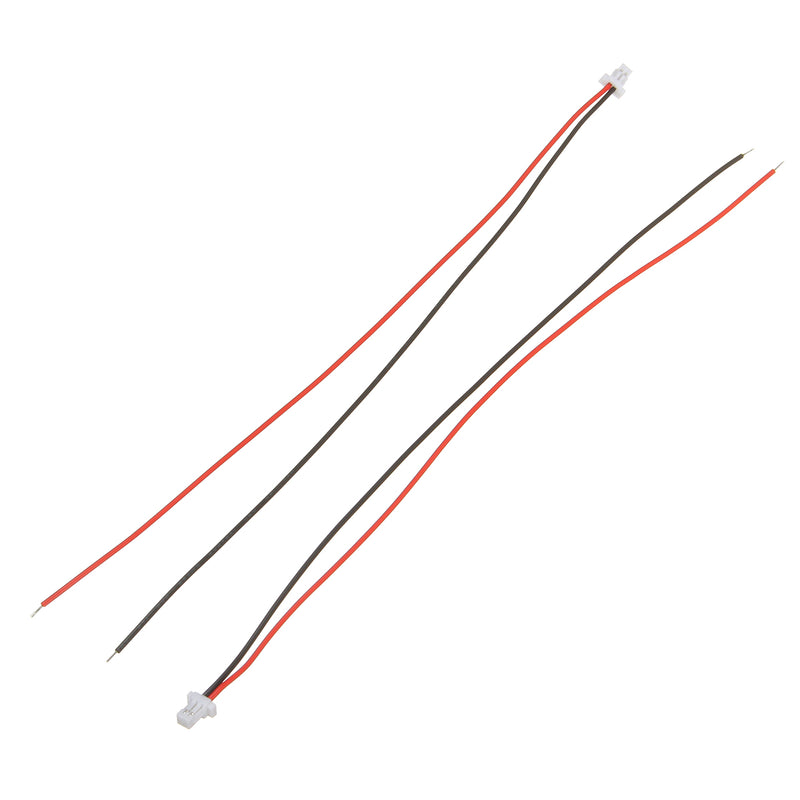 Excellway 100Pcs Mini Micro JST 1.0mm SH 2-Pin Connector Plug With Wires Cables 150mm