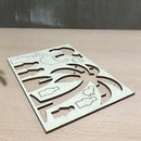 Self-Assembly Puzzle Wooden Model Building Kits Islamic House Stand Rack Ramadan Gifts Decorations