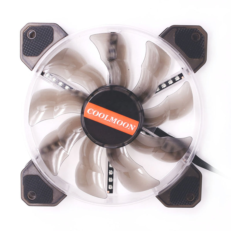 Coolmoon 1PCS 12cm RGB Backlit Cooling Fan for Desktop PC