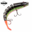 SeaKnight SK001 1PCS Hard Fishing Lure 80MM 19G Sinking Swimbait 7 Sections Jointed Bait