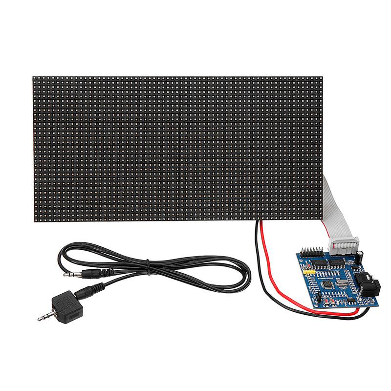 32X64 Assembled Colorful Music Spectrum LED Light Display Dot Matrix Board