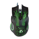 IMICE X9 2400DPI Adjustable Colorful LED 6 Buttons USB Wired Optical Gaming Mouse for PC Laptop