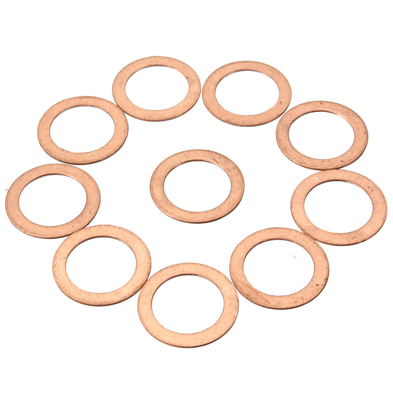10pcs M6/M8/M12/M14 Copper Washer Motorcycle ATV Brake Fuel Banjo Seal