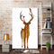 Miico Hand Painted Oil Paintings Simple Style Male Deer B Wall Art For Home Decoration Painting