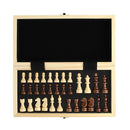 Wood Chess Wooden Magnetic Board Hand Crafted Folding Chessboard Travel Game Set