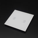 KTNNKG 2 Channel 433MHz 86 Wall Touch Remote Control Switch Wireless RF Transmitter Tempered Glass Panel
