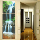 3 Cascade Large Waterfall Framed Print Painting Canvas Wall Art Picture Home Decorate Living Room