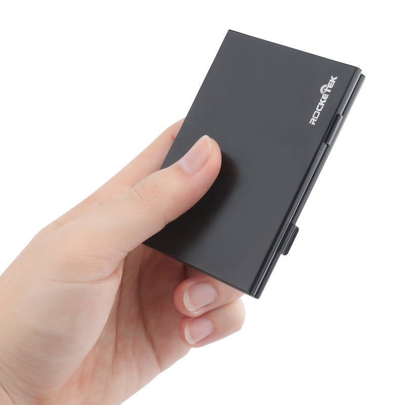 Rocketek Metal TF Memory Card Collection Slot Card Adapter Organized Management Storage Box