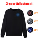 Men Women USB Electric Heating Sweaters Shirt Carbon Fiber Heated Warm Jacket