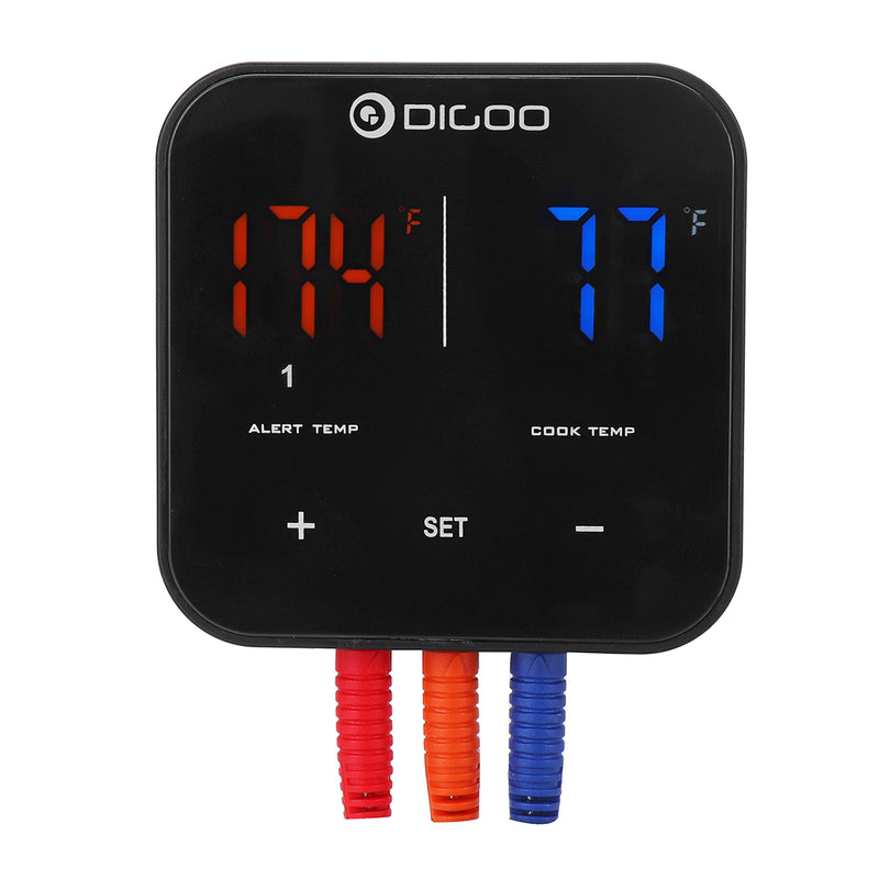 2PCS Digoo DG FT2303 Three Channels Smart Bluetoorh BBQ Thermometer Kitchen Cooking Thermometer
