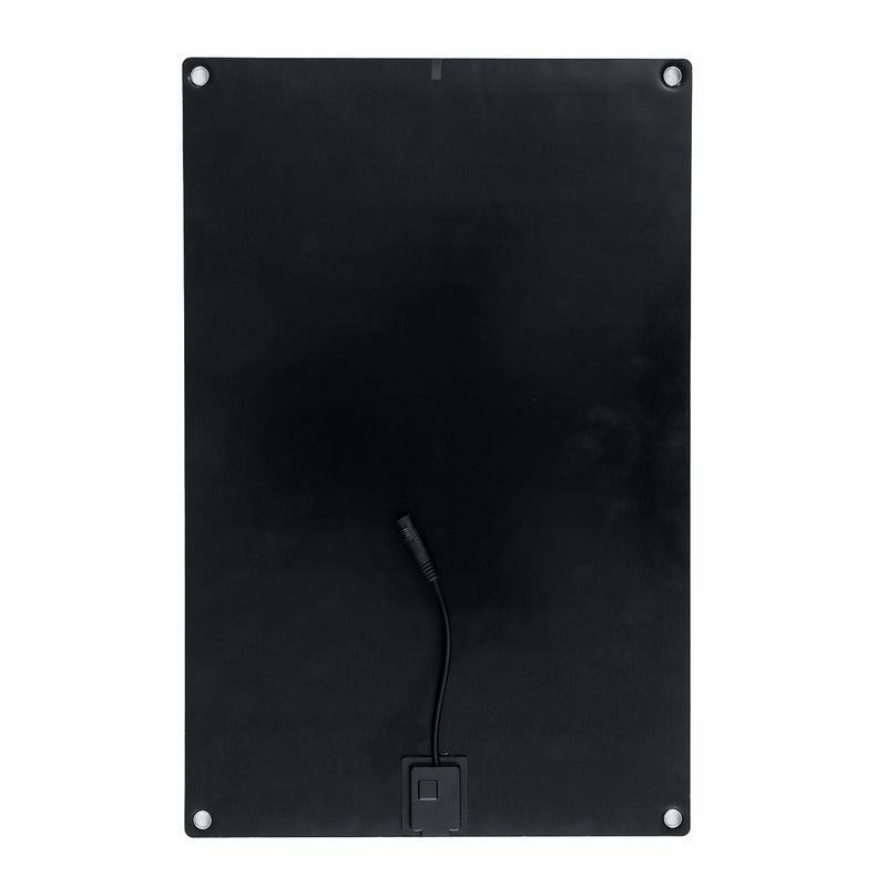 20W Waterproof Solar Panel Matte Texture Car Emergency Charger WIth 4 Protective Corners Dual USB+DC