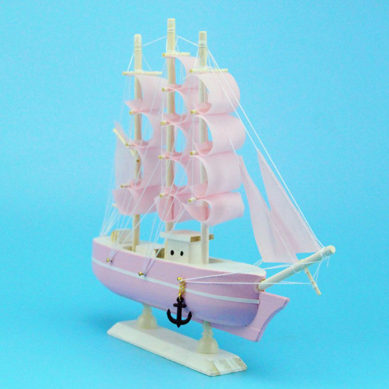 20/24/30CM Ship Model Classical Wooden Sailing Boats Scale Decoration Wood Kits