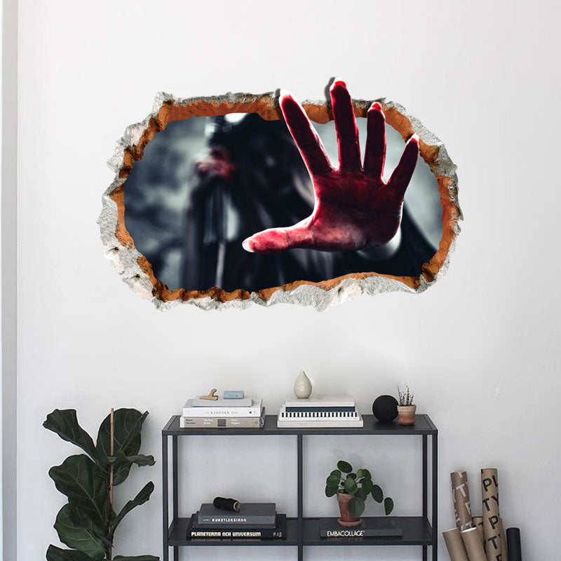 Miico FX64110 Halloween 3D Ghost Hand Wall Art Sticker Horror Wall Sticker Holloween Decoration