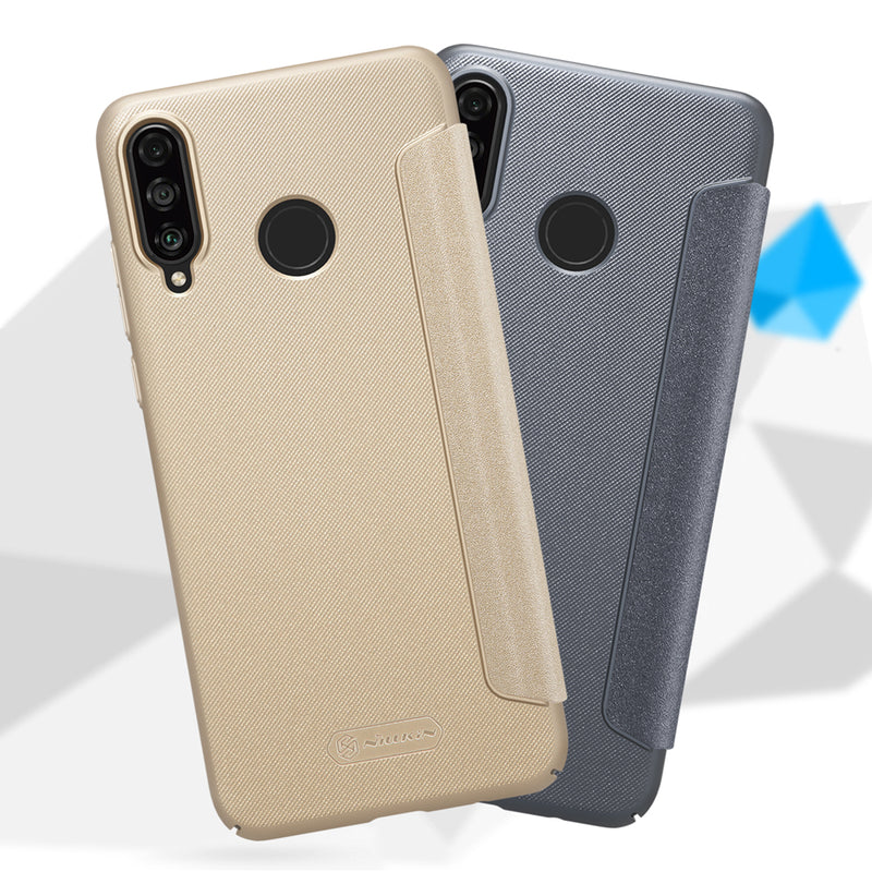 NILLKIN Sparkle Flip Smart Sleep PU Leather Protective Case With Magnetic For Huawei P30 Lite/ Huawei Nova 4e