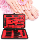 Y.F.M 16pcs Portable Nail Clipper Manicure Pedicure Set Earpick Pedicure Kit