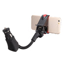 USB Car Cigarette Lighter Charger Clip Mount Holder For iPhone Samsung