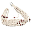 Macrame Flower Pot Planter Holder Basket Hanging Rope with Beads for Home Indoor Outdoor Decorations