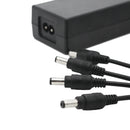 AC 100-240V To DC 12V 5A 60W Power Supply Adapter Universal Charger W/ Four DC Output
