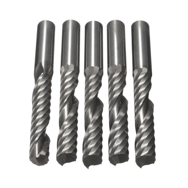 5pcs 6mm Shank Single Flute End Mill Cutter Set CEL 32mm Tungsten Steel CNC Bits